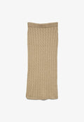 Vero Moda Knitted AWLORELLA High waist Long - Pencil skirt - medium grey melange