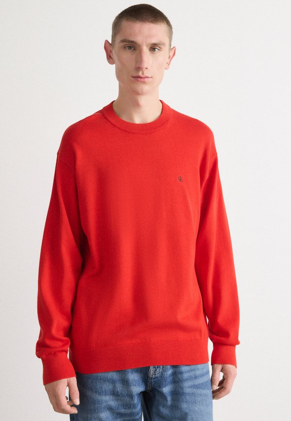 Calvin Klein Jeans LONG SLEEVED RELAXED CREW NECK - Jumper - rush