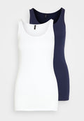 Vero Moda Tank VMMAXI 2-Pack Tank- - Top - navy blazer/bright white