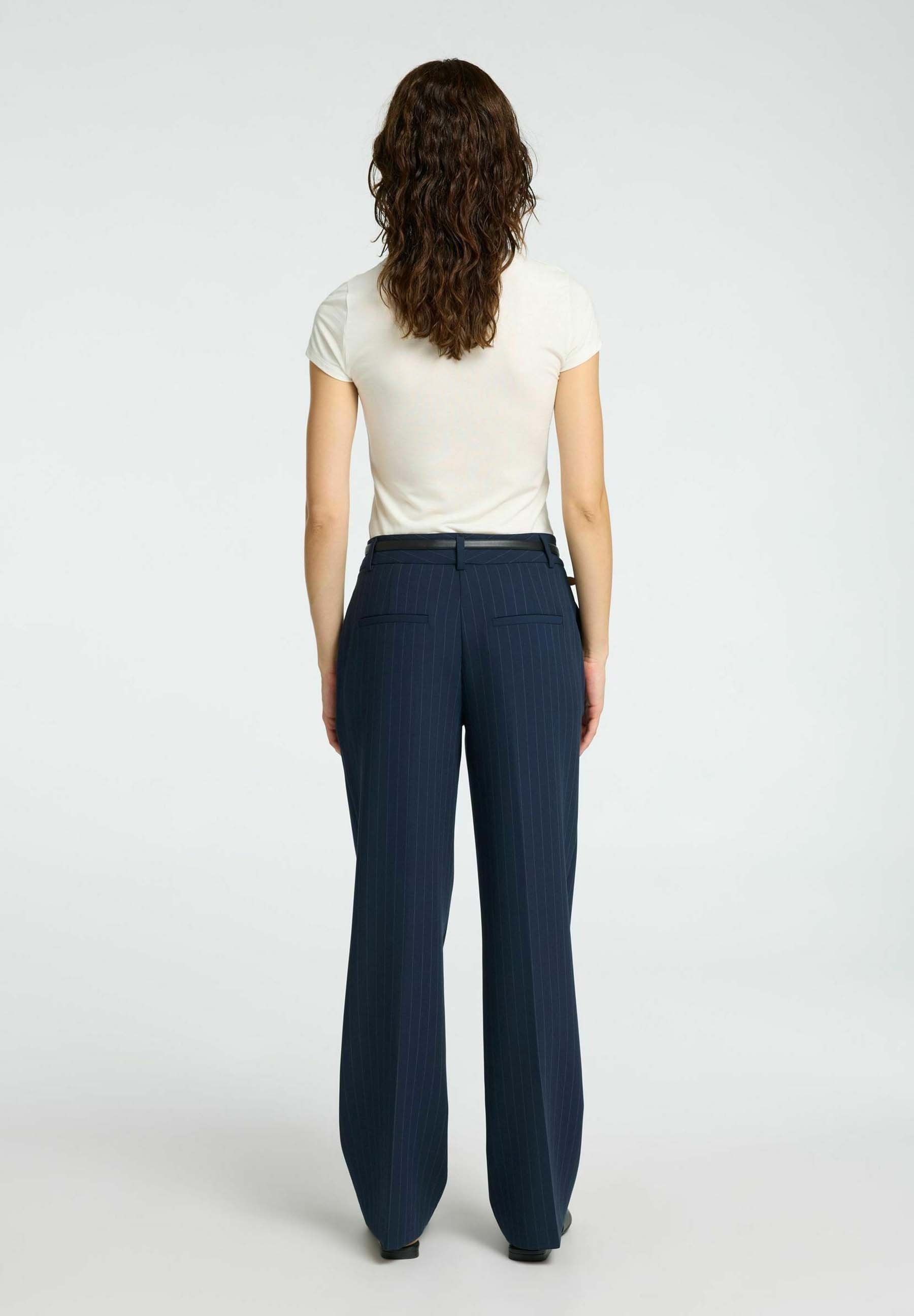 Selected Viscose blend pinstripe