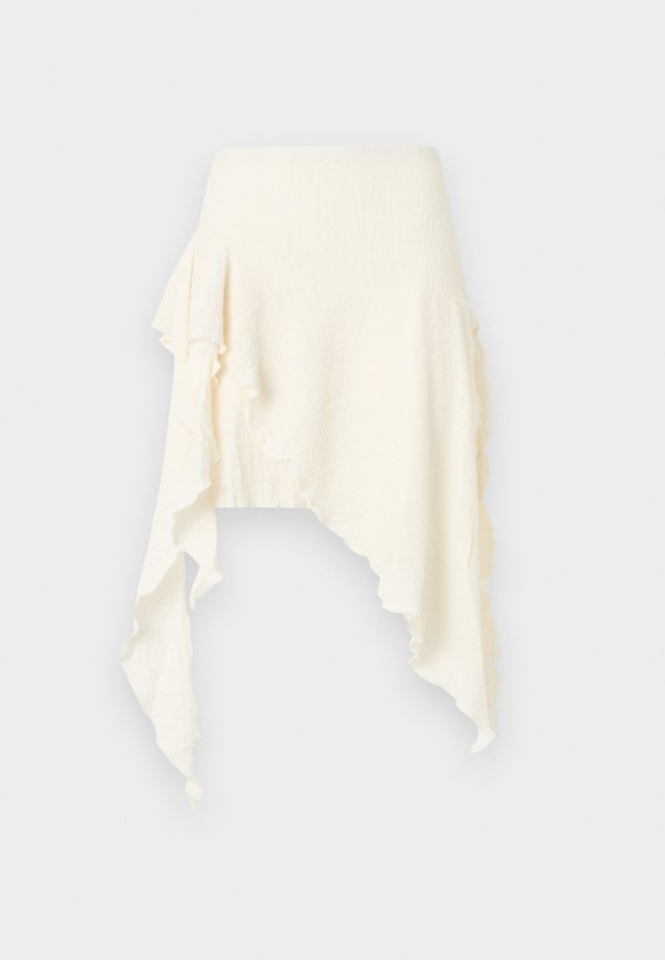 Vero Moda VMHAZEL SKIRT - A-line skirt - snow white