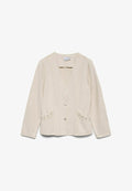 Vero Moda Denim VMLEVA Denim - Denim jacket - ecru
