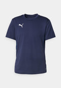 Puma TEAMGOAL - Sports T-shirt - navy/white/persian blue