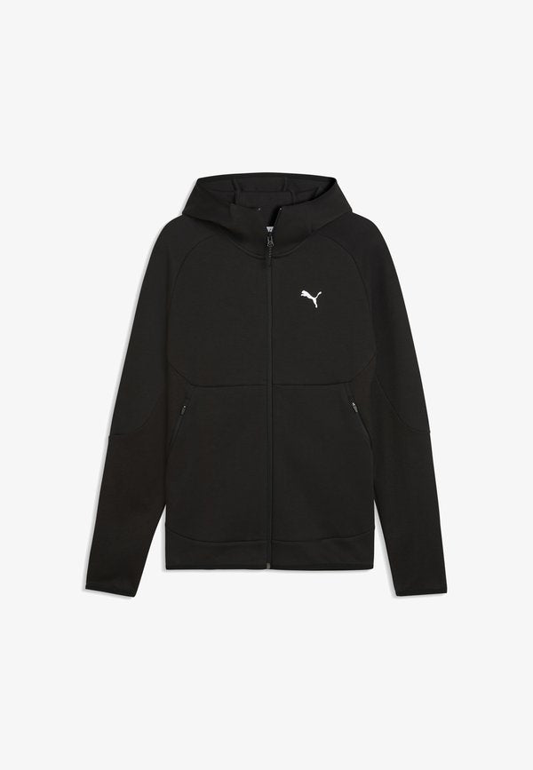 Puma PUMATECH ELEVATED SLIM KAPUZENJACKE - Zip-up sweatshirt - black