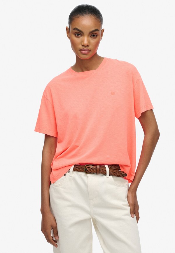 Superdry & Co SUPERDRY - Basic T-shirt - fluro coral
