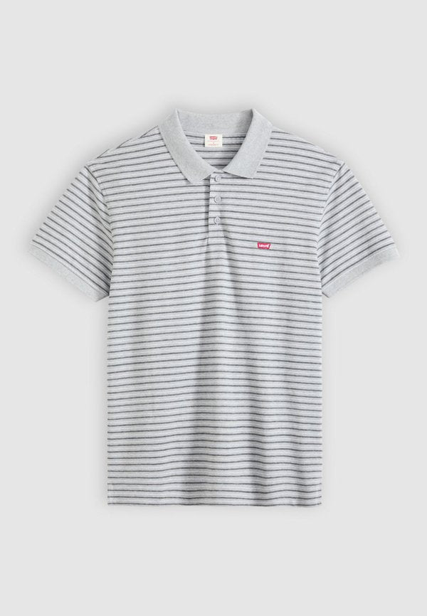 Levi's® Polo shirt - gus stripe midtone grey heather pique