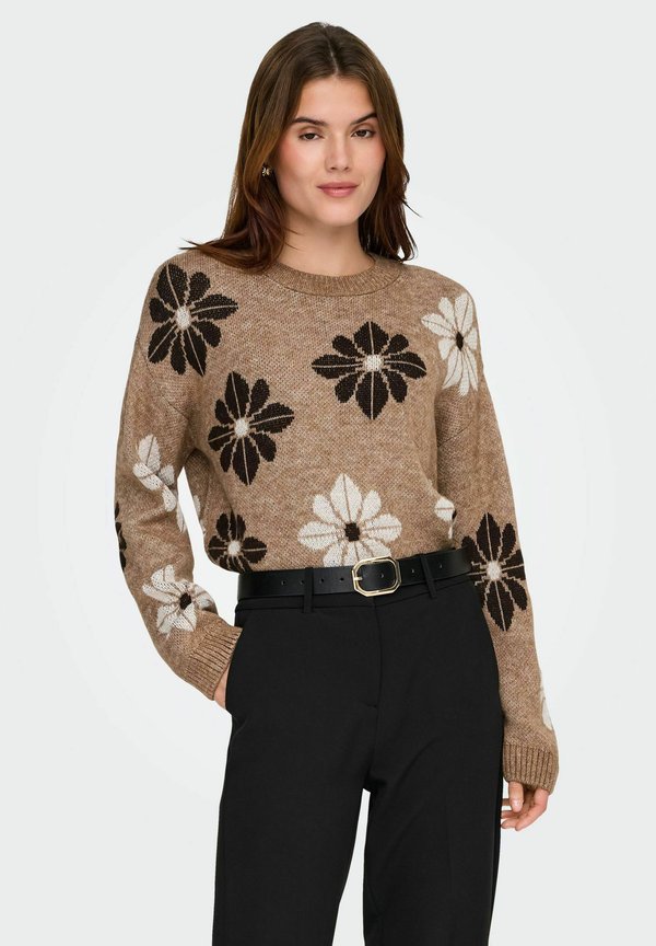 ONLY Knitted ONLFREESIA Knitted - Jumper - toasted coconut