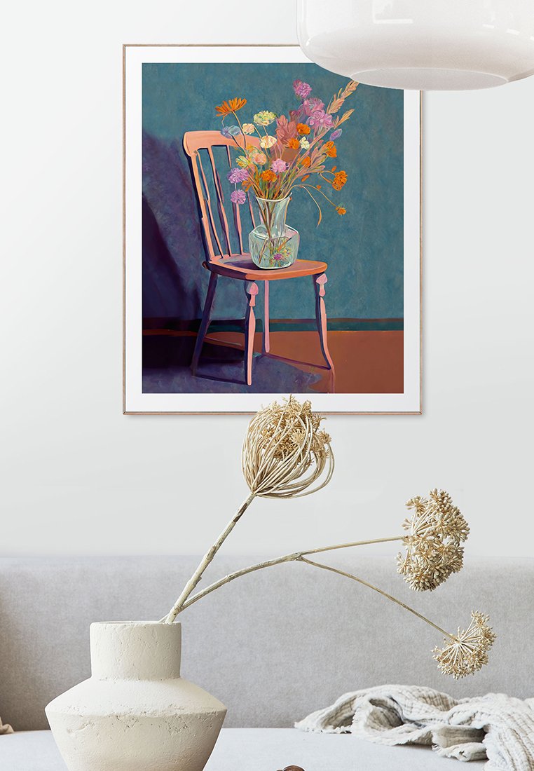 Orange Wallz COLOURED CHAIR