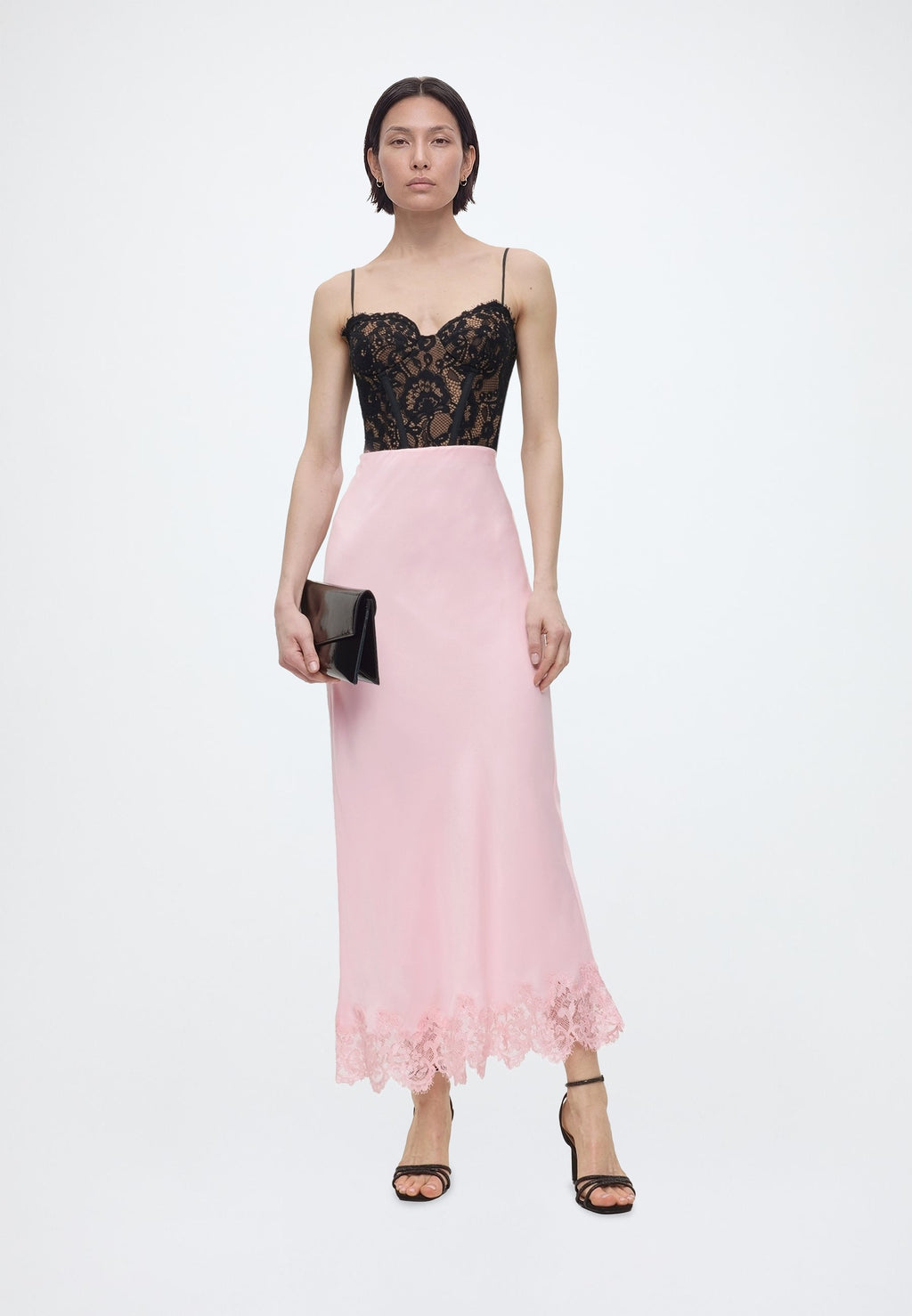 Bardot ELISAN LACE SATIN MAXI SKIRT