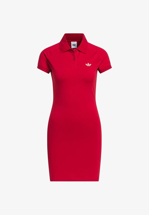 adidas Originals ADIDAS ORIGINALS TEXAS A&M AGGIES POLO DRESS - T-Shirt Dress - team victory red