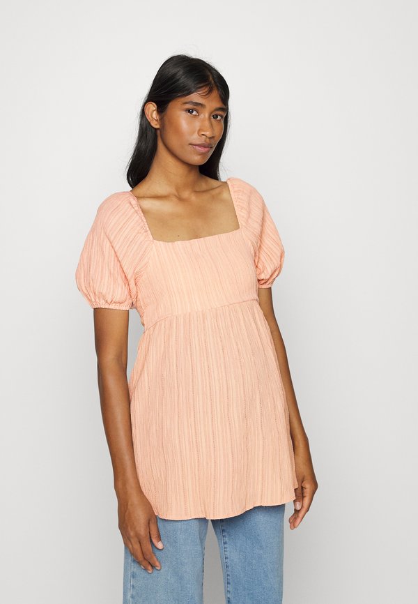 Glamorous Bloom BABYDOLL WITH PUFF SLEEVES SMOCKED BACK PANEL