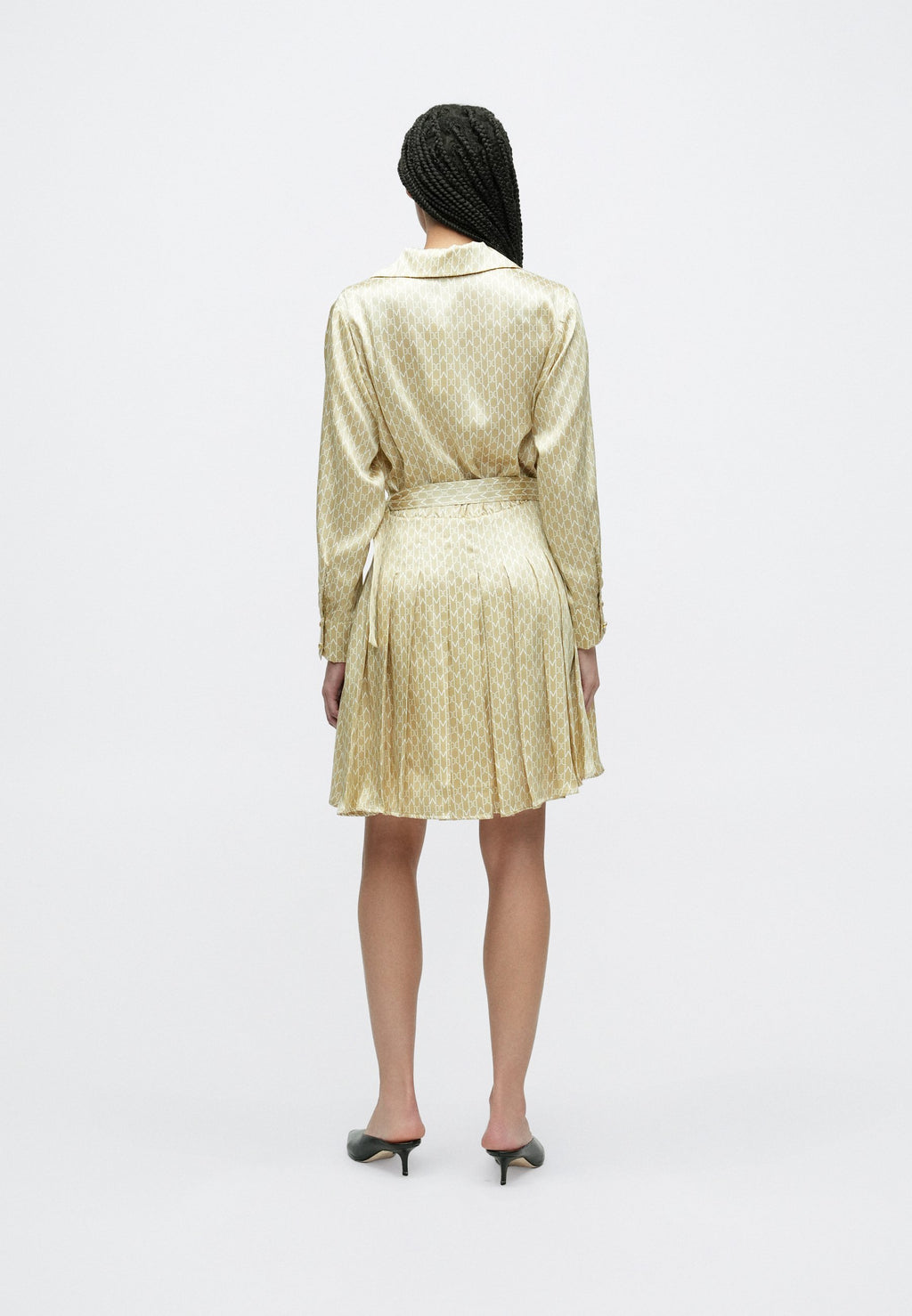 MARCIANO BY GUESS ELIDA PLEATED DRESS