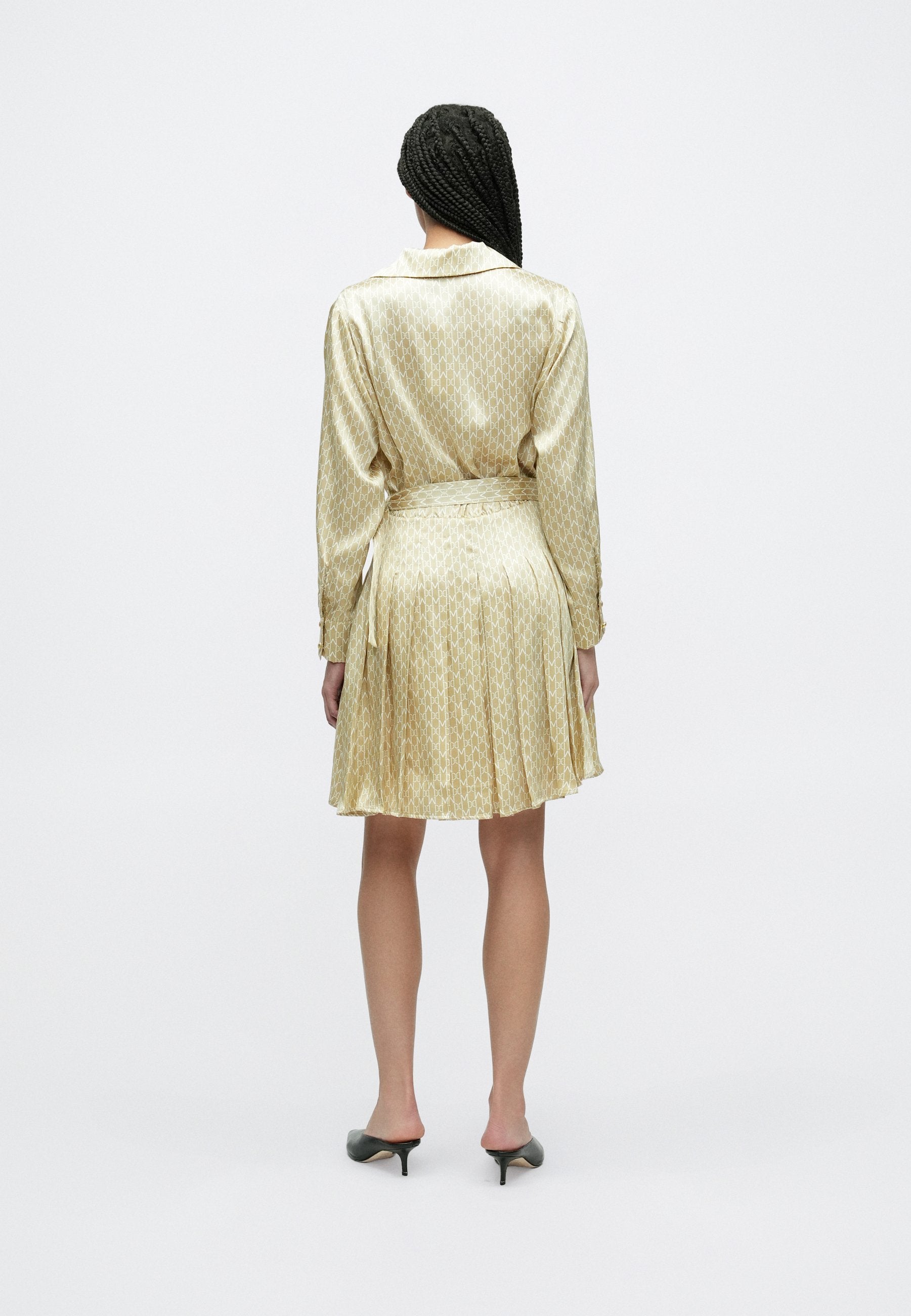 MARCIANO BY GUESS ELIDA PLEATED DRESS