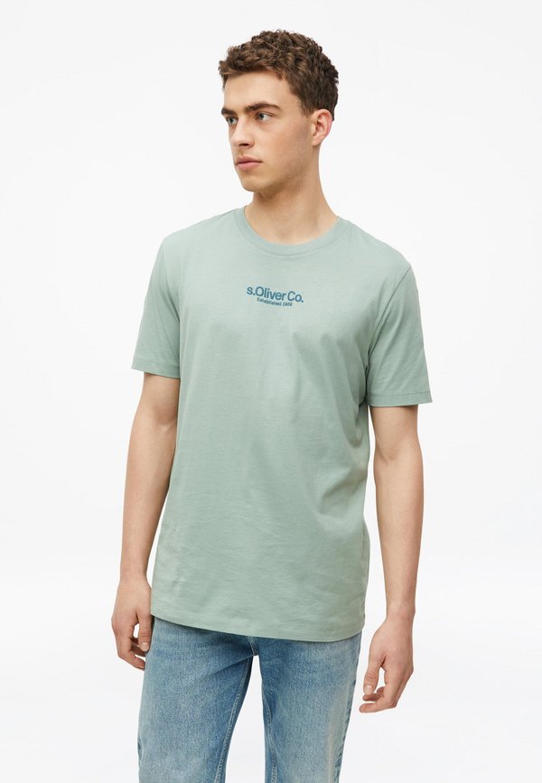 s.Oliver T-SHIRT - Print T-shirt - pastelltürkis