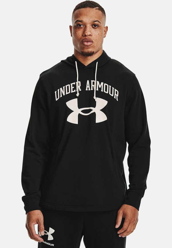 Under Armour RIVAL TERRY BIG LOGO HD-WHT - Hoodie - black