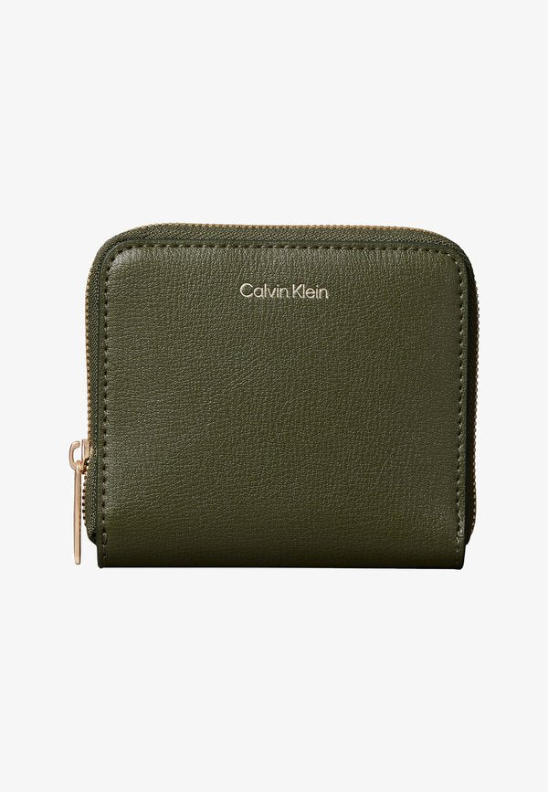 Calvin Klein LOGO MEDIUM ZIP AROUND - Wallet - cypress
