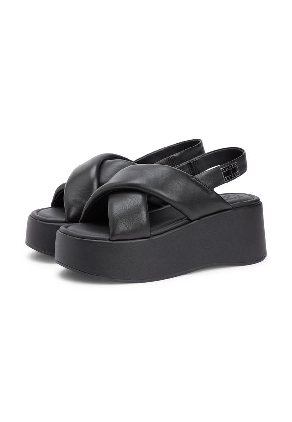 Tommy Jeans PADDED STRAP WEDGE SANDALS