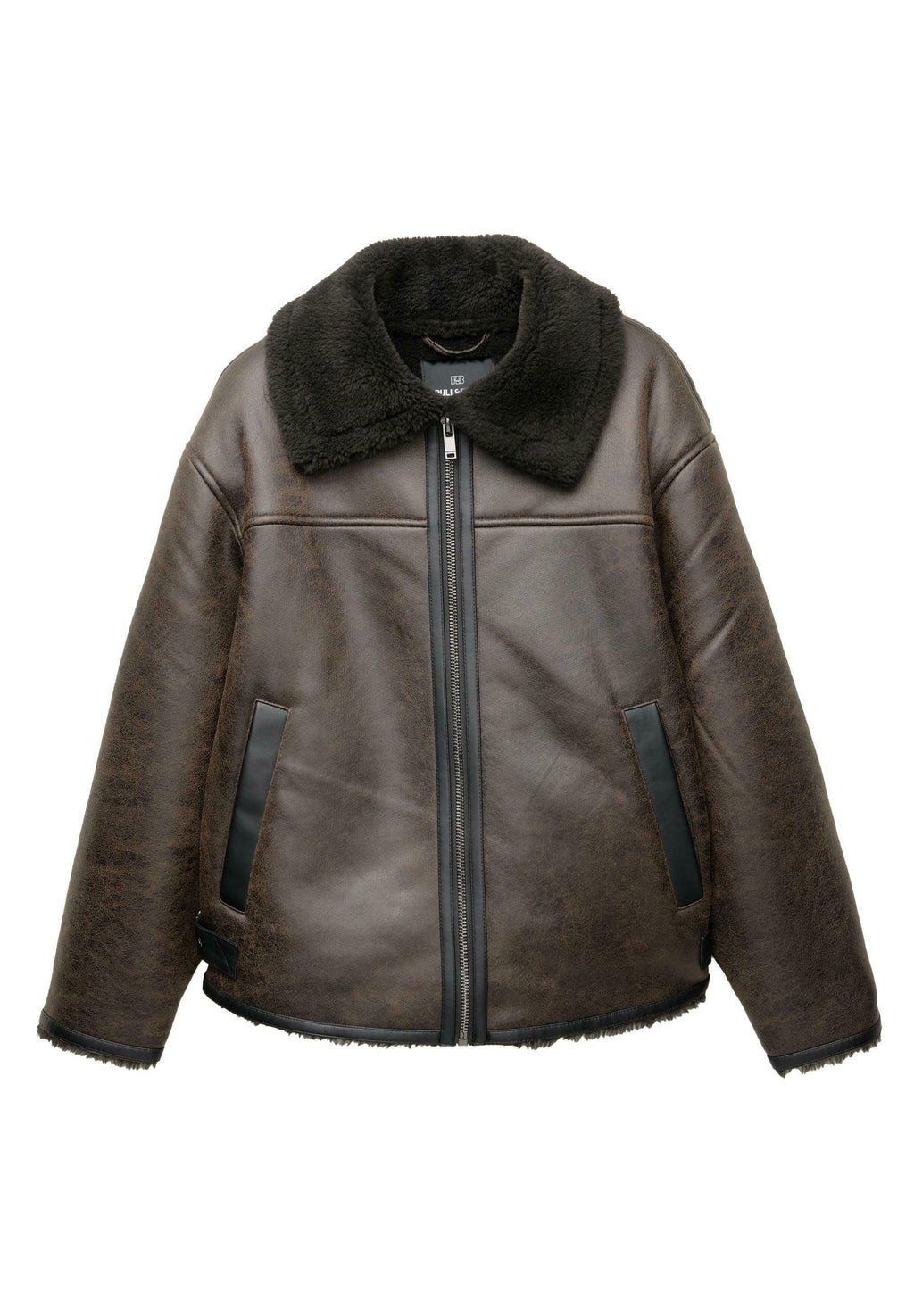 PULL&BEAR SHERPA COLLAR AVIATOR