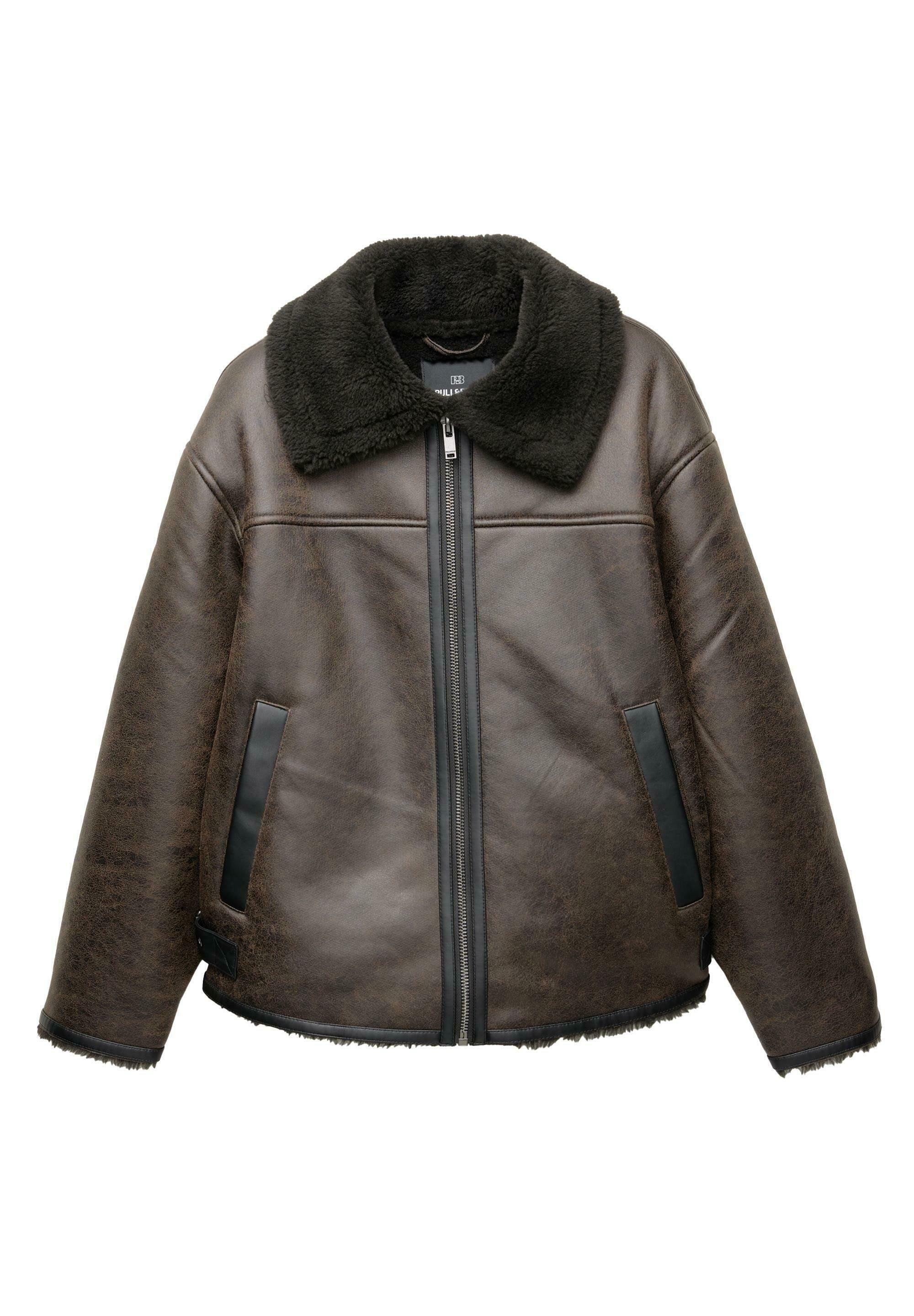 PULL&BEAR SHERPA COLLAR AVIATOR