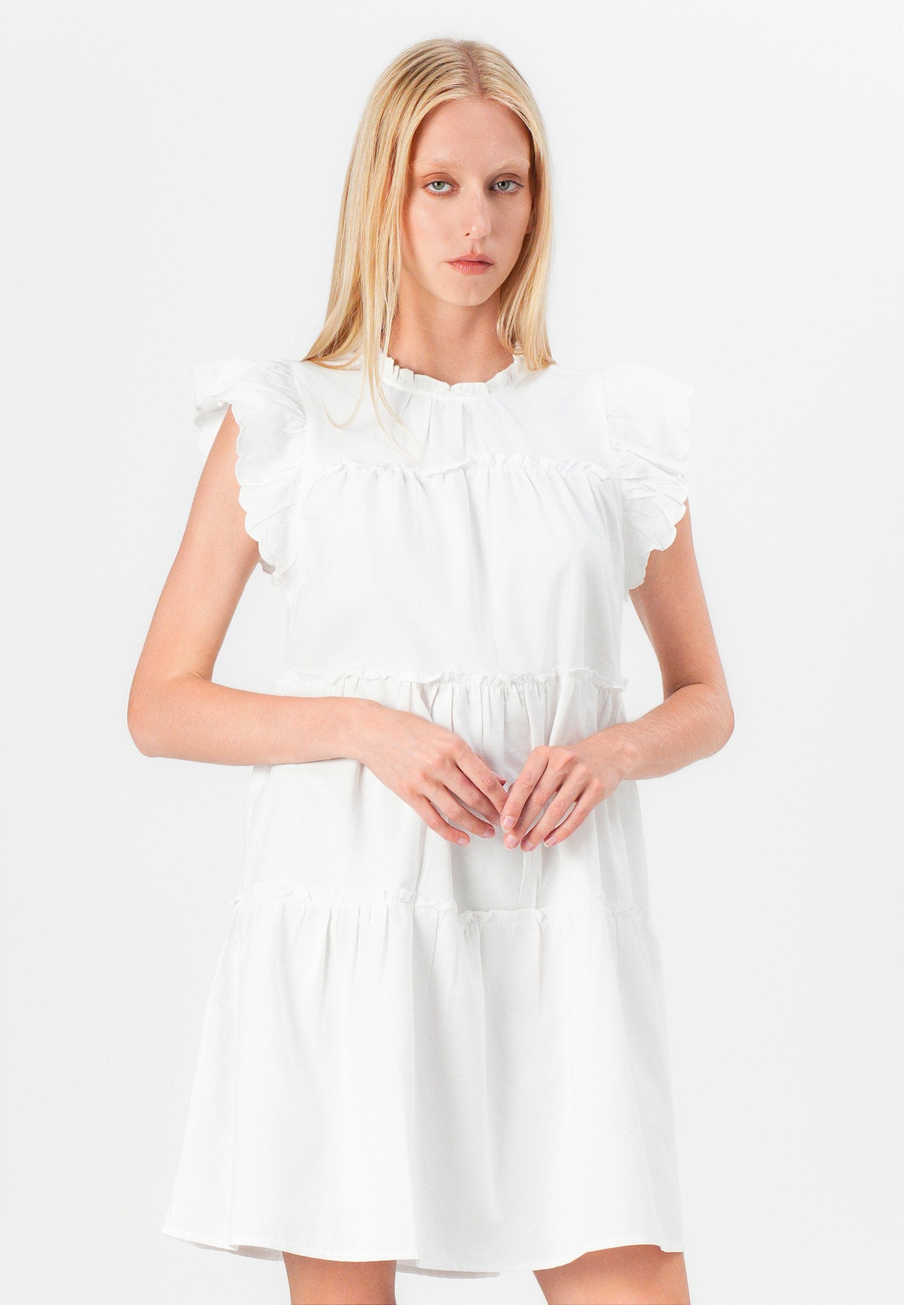 Pieces PCJILLA O NECK SHORT DRESS