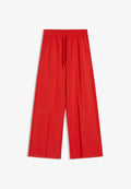 Bershka SOFT TOUCH WIDE-LEG - Tracksuit bottoms - red