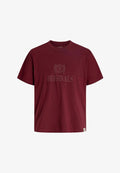 Jack & Jones JORFREDERIKSBERG MONOGRAM TEE - Print T-shirt - chocolate truffle