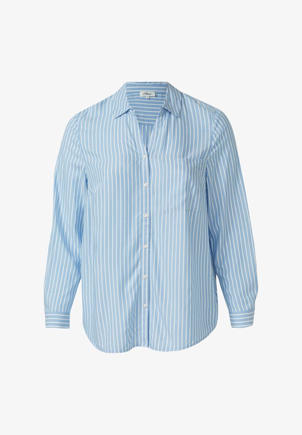s.Oliver Button-down blouse - arktisblau