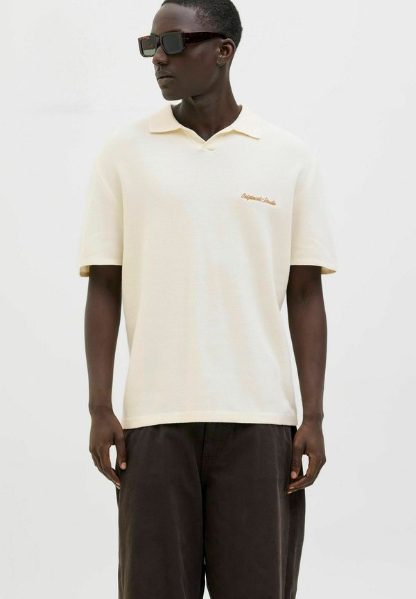 Jack & Jones Knitted Knitted - Polo shirt - sea salt
