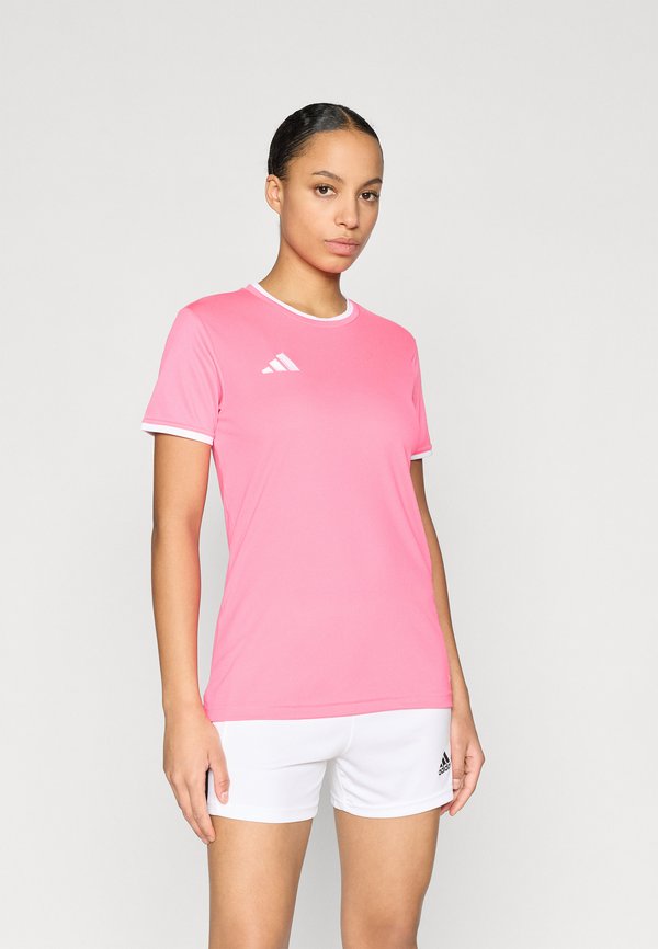 adidas Performance ENTRADA26 - Sports T-shirt - solar pink/white