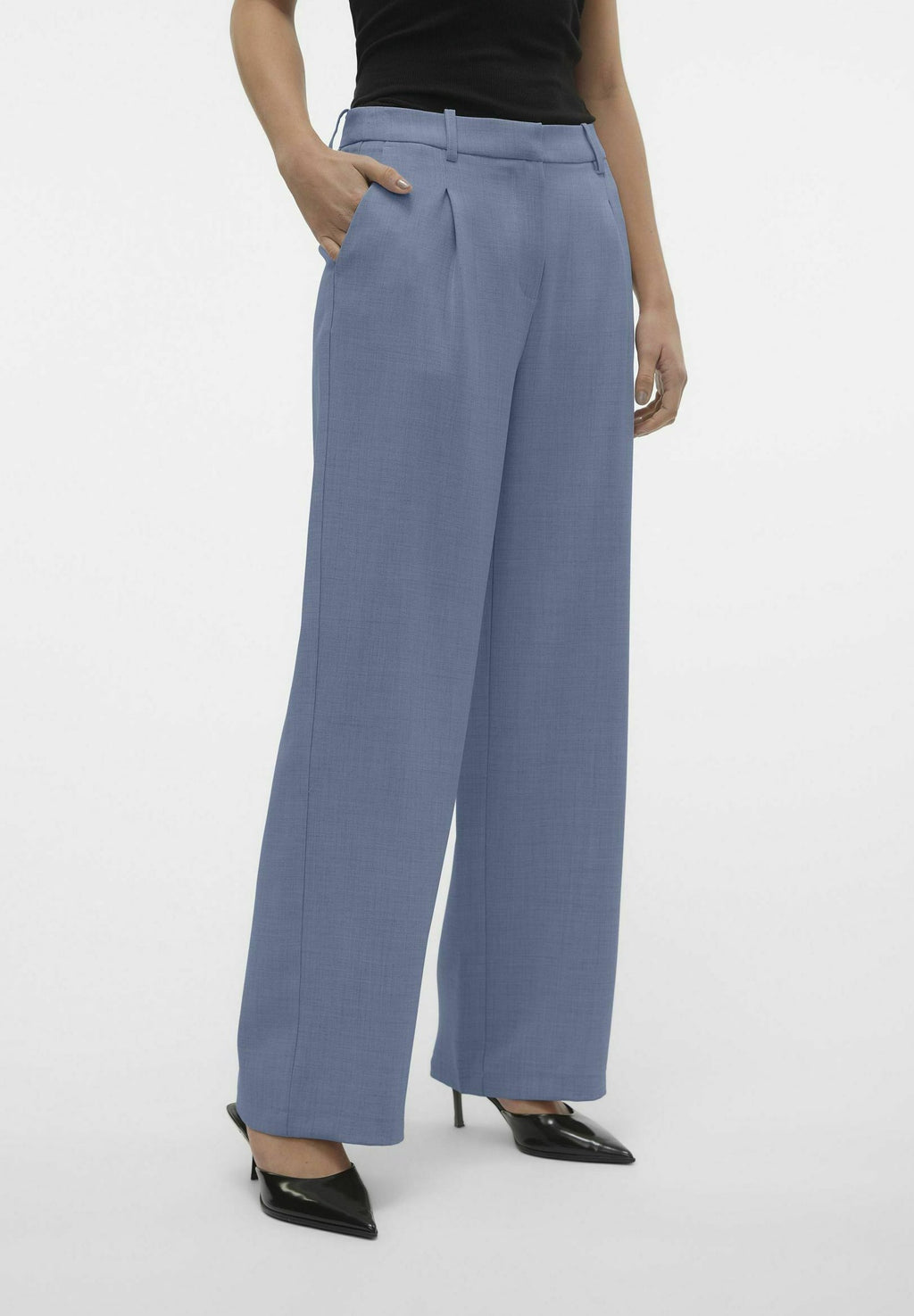 Vero Moda VMCASSIDY MW WIDE PANT NOOS