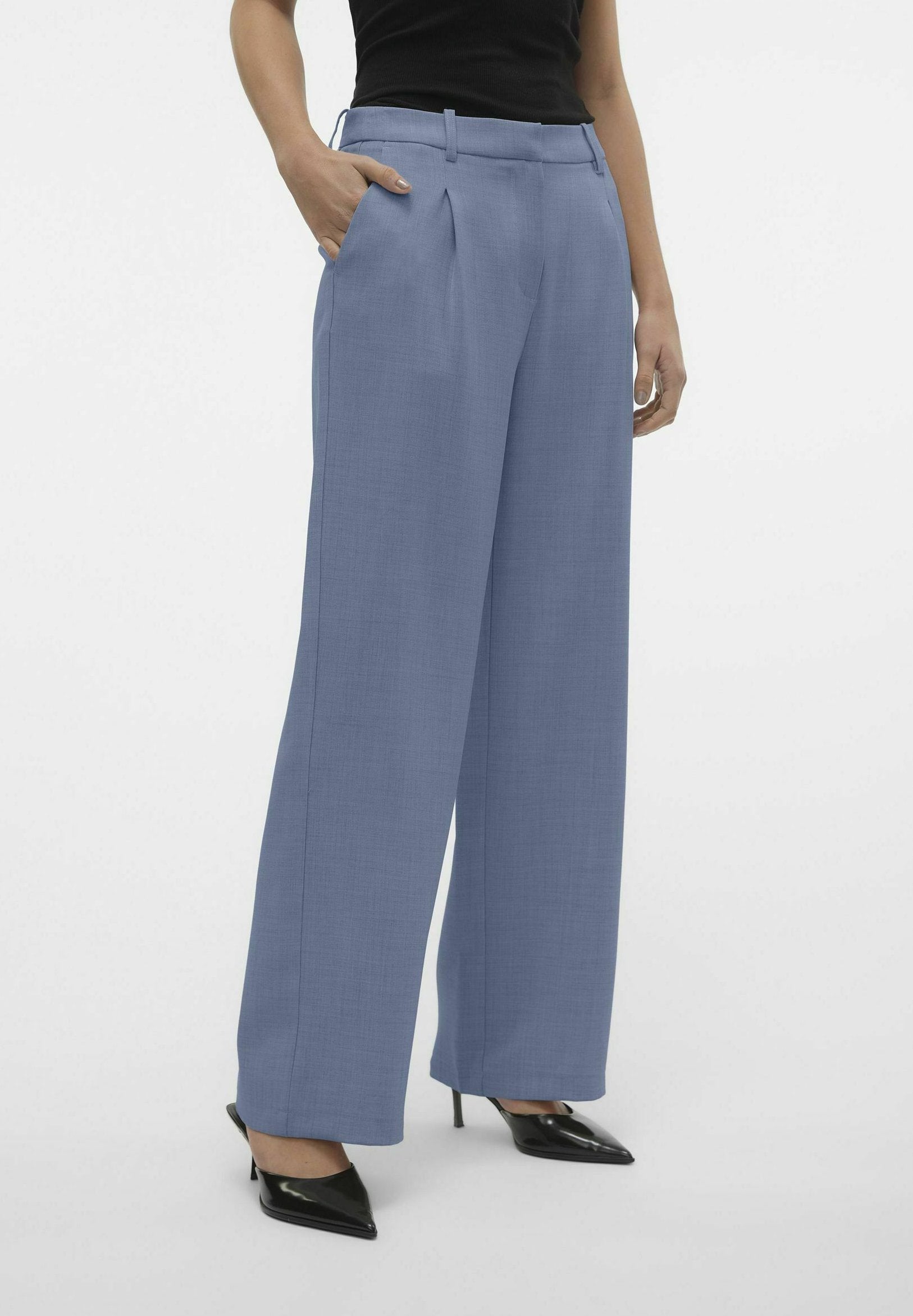 Vero Moda VMCASSIDY MW WIDE PANT NOOS