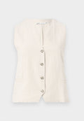 ONLY ONLTIZANA - Waistcoat - silver lining