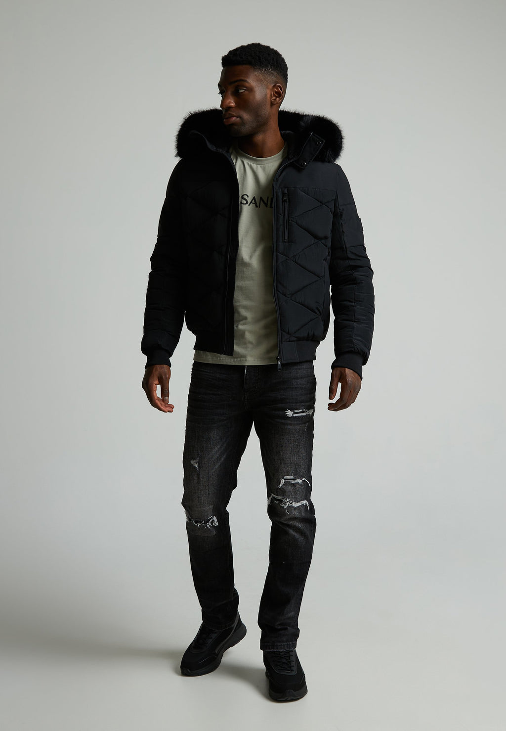 Alessandro Zavetti SABBATINI PUFFER BOMBER JACKET