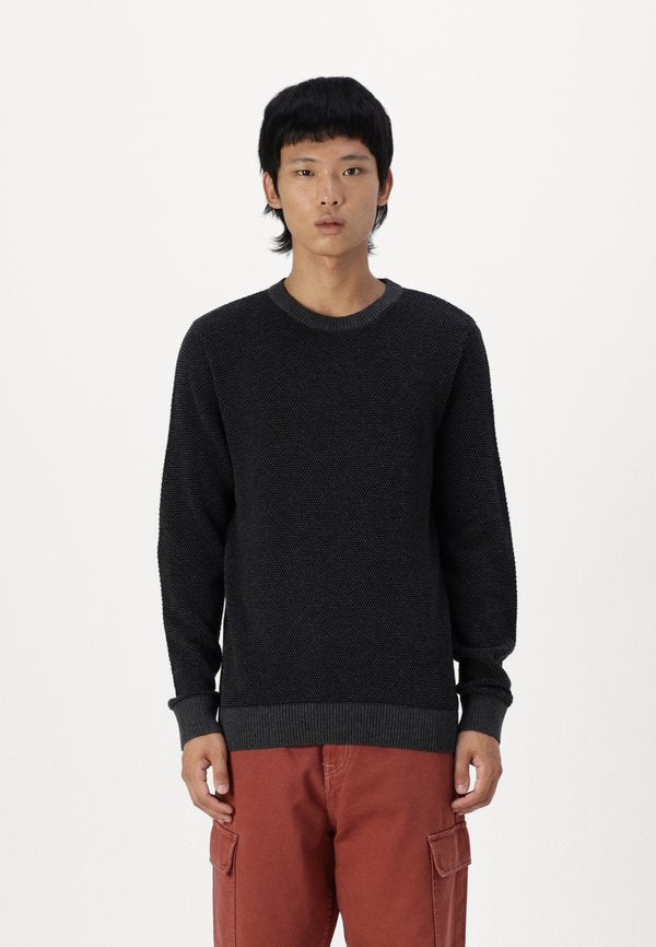 Jack & Jones Knitted Plain Knitted - Jumper - dark grey melange