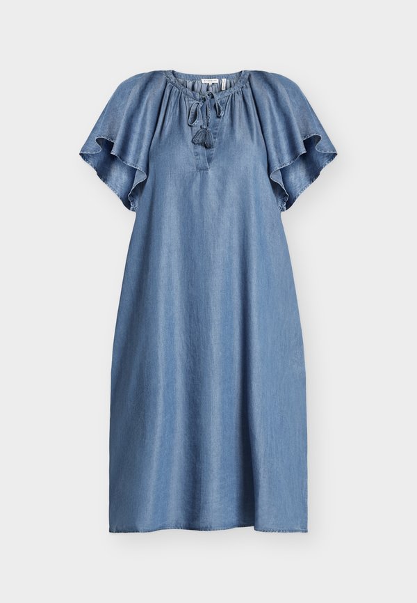 TOM TAILOR Denim dress - clean light stone blue denim