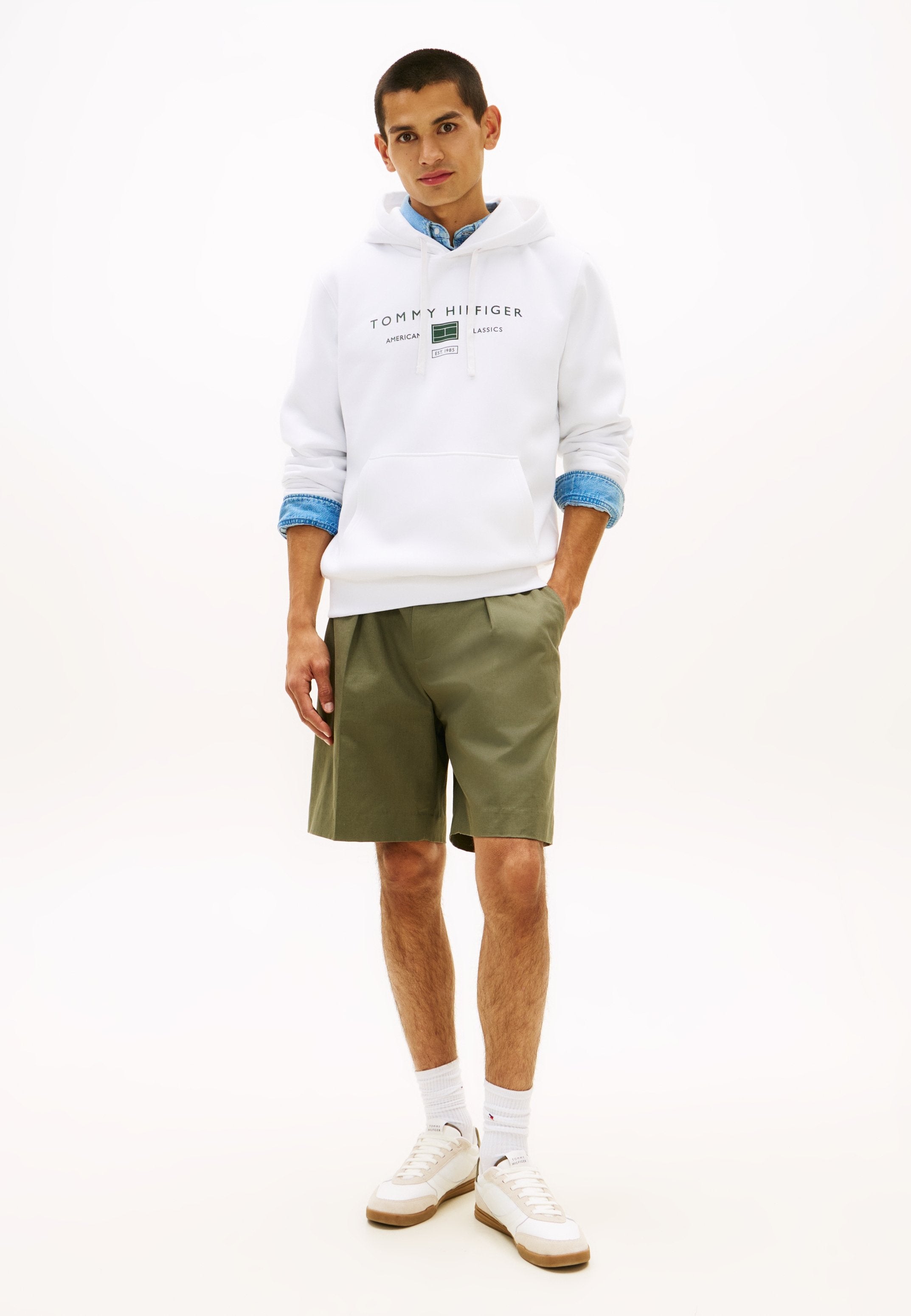 LOGO TERRY DRAWSTRING HOODY Media 2