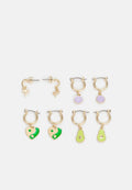 Fire & Glory JANICE HOOP EARRINGS 4 PACK
