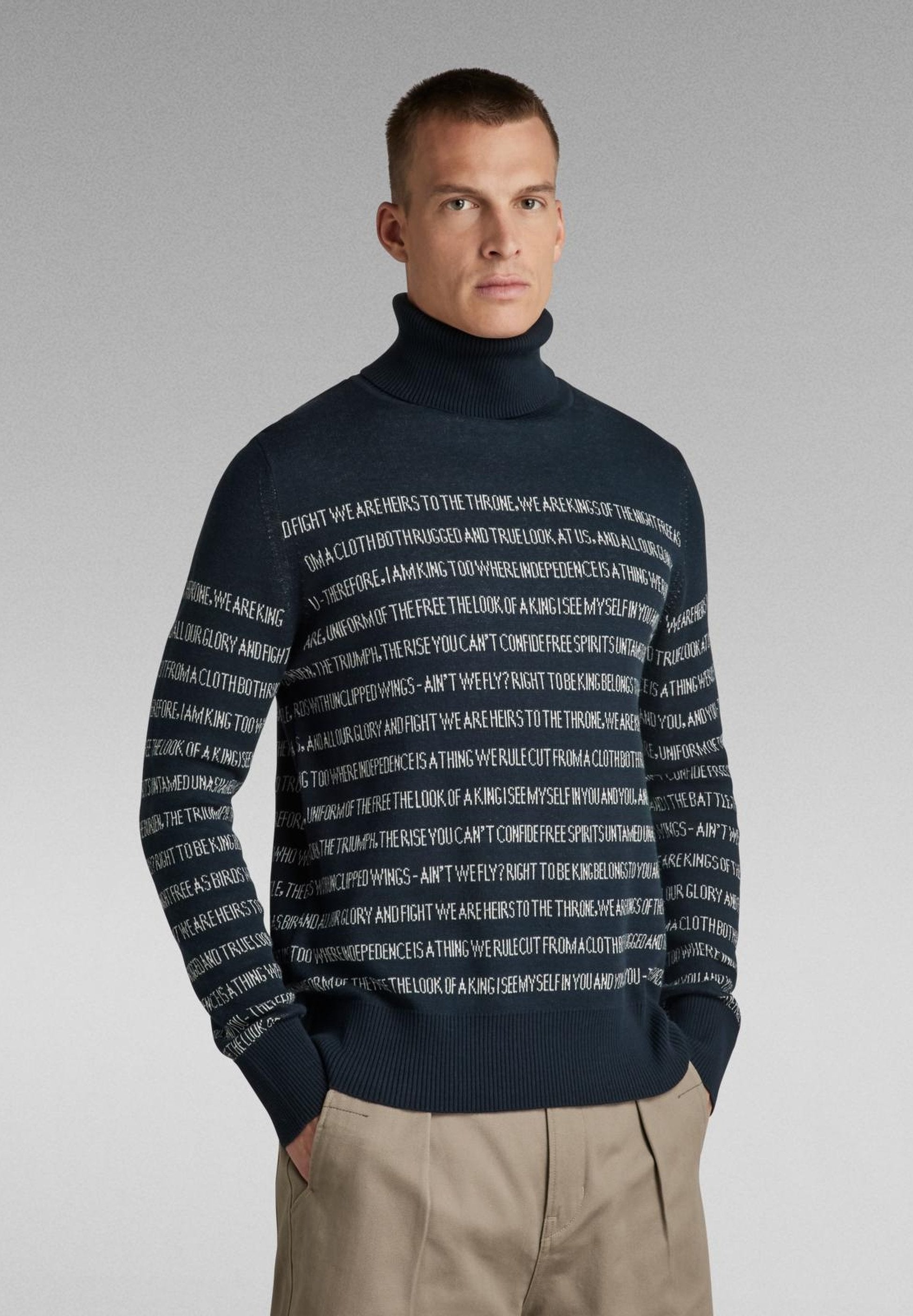 G-STAR JACQUARD STRIPE TURTLE