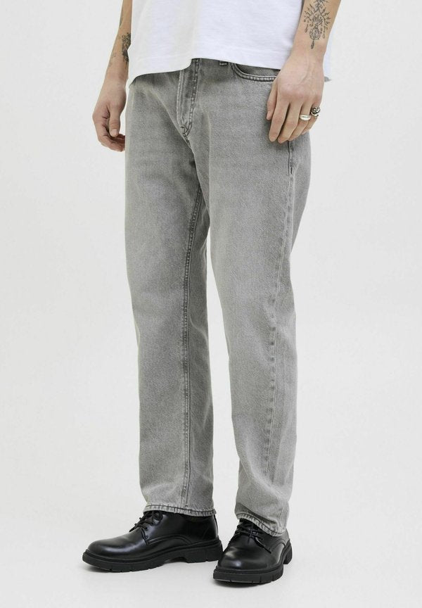 Jack & Jones Relaxed Fit JJICHRIS JJORIGINAL SQ 638 LN - Straight leg jeans - black denim