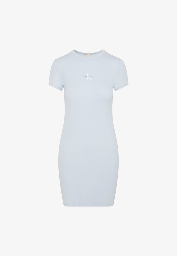 Calvin Klein Jeans MONOLOGO DRESS - Jersey dress - plein air