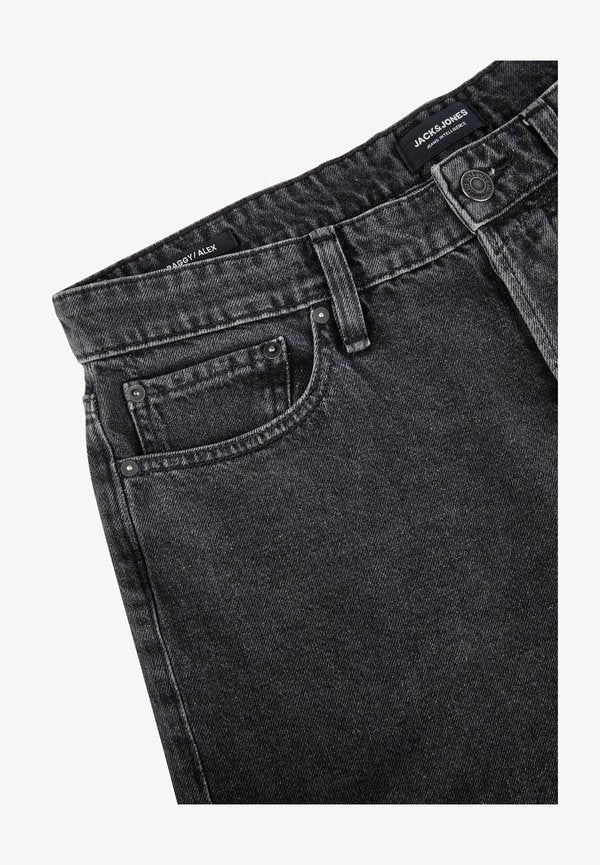 Jack & Jones ALEX COOPER - Denim shorts - black denim