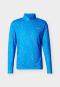 Calvin Klein Golf PRINTED NEWPORT HALF ZIP - Long sleeved top - sapphire