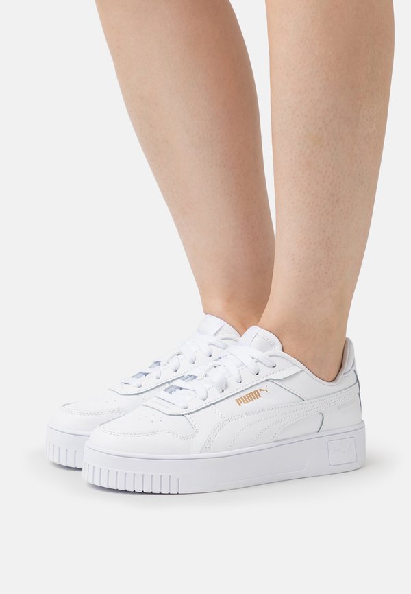 Puma CARINA STREET - Trainers - white/gold