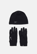 Nike Performance HAT AND GLOVE SET UNISEX - Beanie - black/silver-coloured