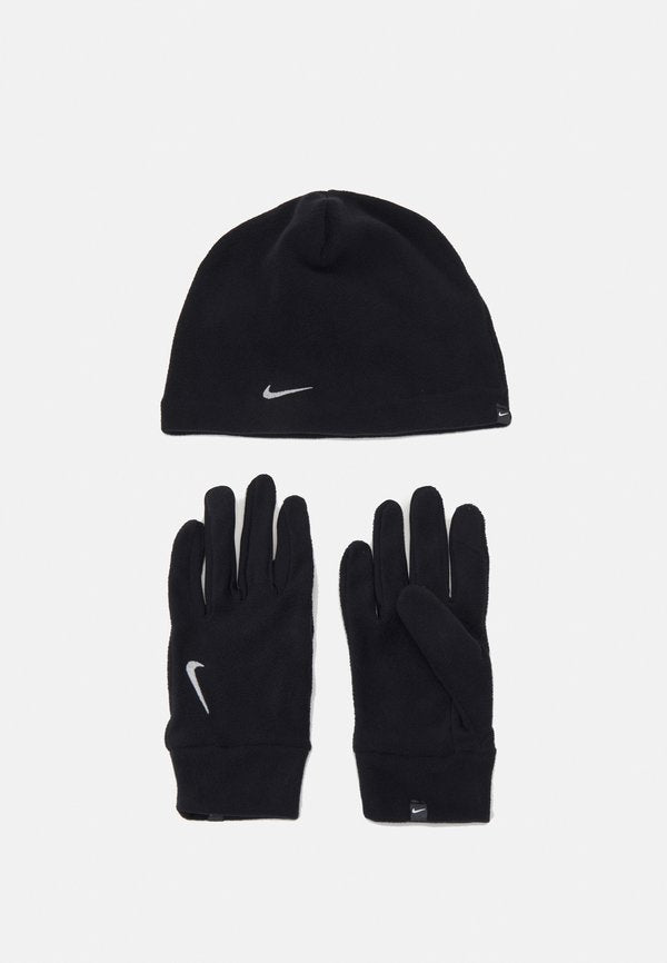 Nike Performance HAT AND GLOVE SET UNISEX - Beanie - black/silver-coloured