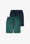 Jack & Jones JPSTMAUI SWIM 2 PACK - Swimming shorts - pack 4 (mallard green)