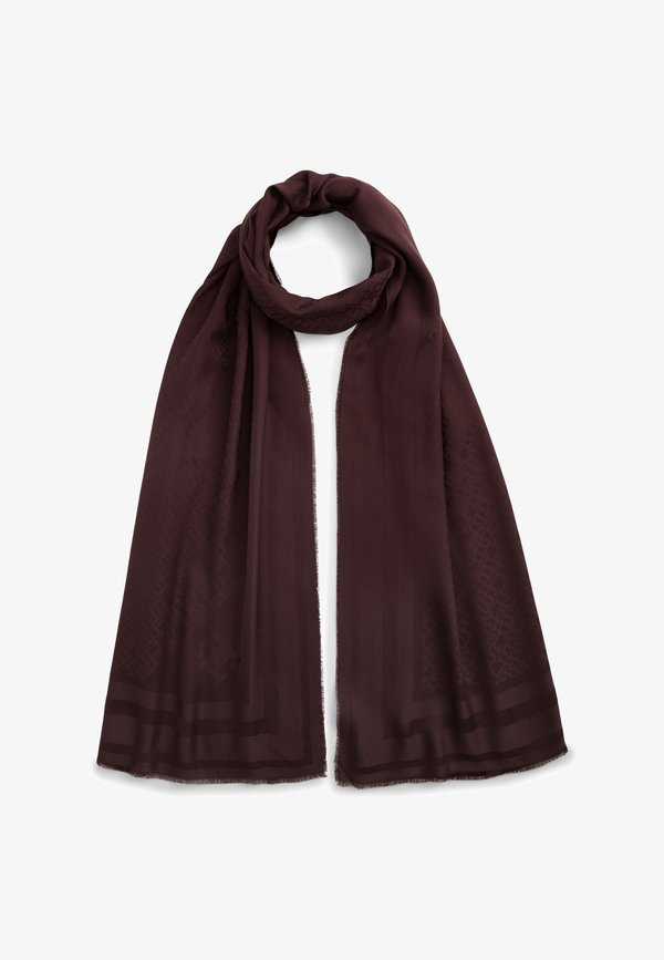 Tommy Hilfiger MONOGRAM TONAL - Scarf - bordeaux