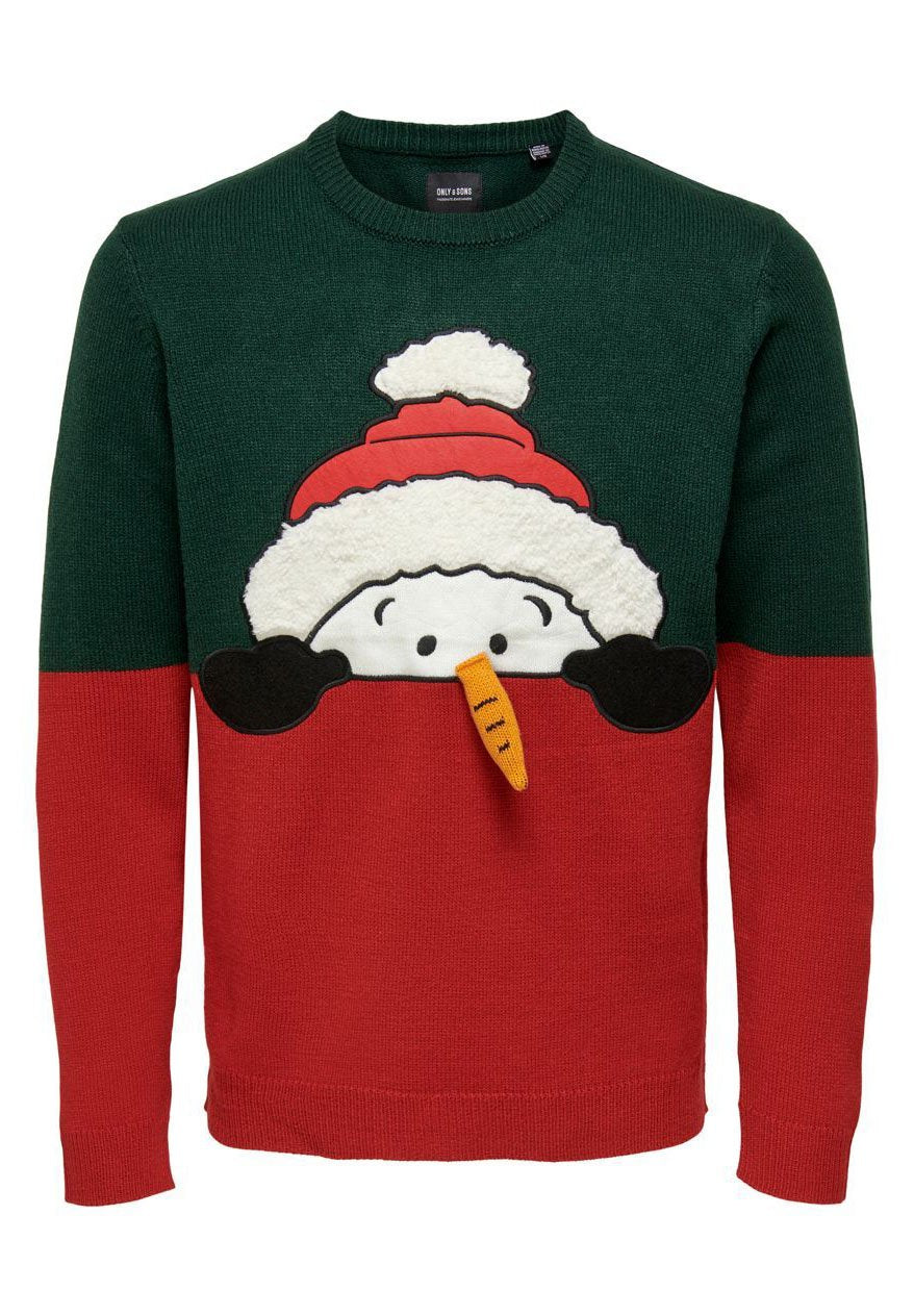 Only & Sons ONSXMAS REG BLOCK CREW UNISEX
