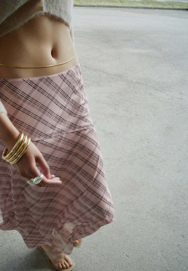 Mango ADULT - Maxi skirt - pink