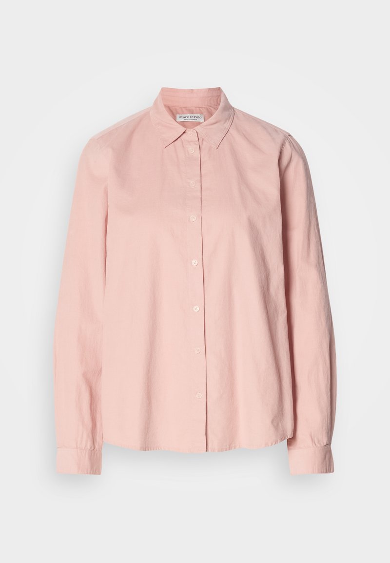 BLOUSE KENT COLLAR LONG SLEEVE SOLID Media 1